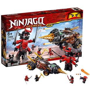 幻影忍者70669寇 中国积木儿童益智玩具 巨型钻头车战车男孩拼装