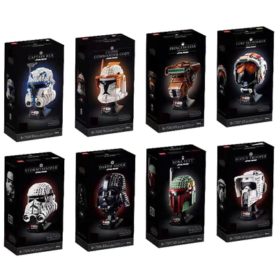 星球大战上校75349侦察兵75305黑暗士兵75343头盔系列套装积木男