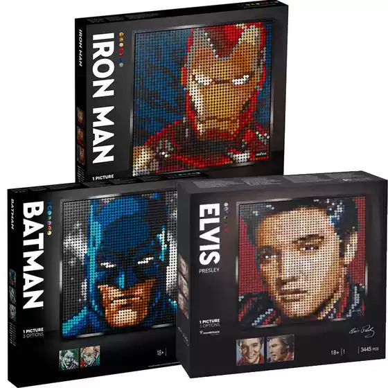 Elvis Presley 31204 & 31205, Batman, Iron Man Pixel Art Building Kit - China 31199 Building Blocks for Men