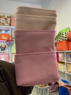 252015纯色粉和奶茶开口瑕疵袜子内裤筐4只