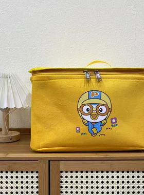 【35X25X20高】机车鸭（带盖带钢圈）拉链款微瑕20L内衣收纳筐