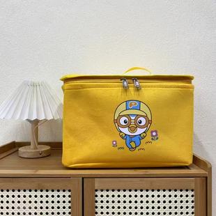 【35X25X20高】机车鸭(带盖带钢圈)拉链款防潮收纳袋内衣收纳筐