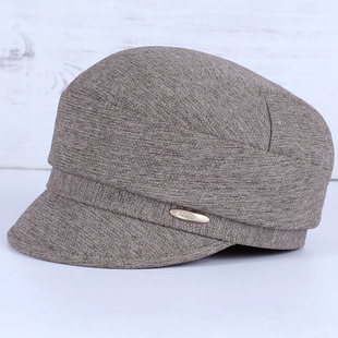 老年人帽子女奶奶春秋天薄款 老年鸭舌帽中老年妈妈短檐布帽老人帽