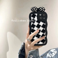 Apple, зимний совместимый iPhone 14, iPhone14 Pro, чехол для телефона, iPhone14 Pro с бантиком, силиконовый мобильный телефон, iphone, 12, 8/