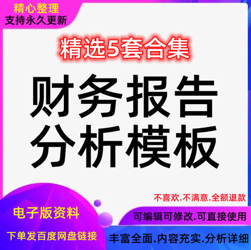 财务报表分析报告word公司案例电子文档总结汇报企业模板成品资料