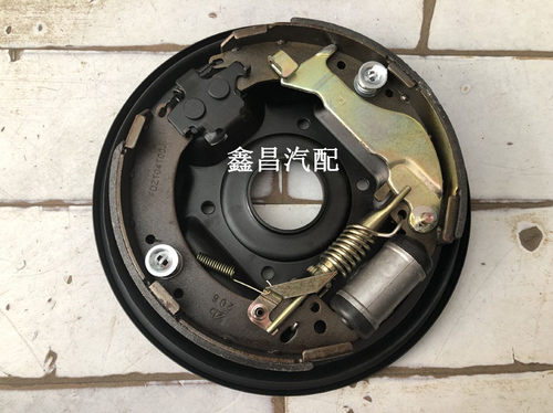 哈飞中意v5配件 新中意后制动器总成 后刹车总成后制动盘总成原厂