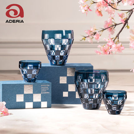 日本进口aderia手工玻璃杯清酒酒杯酒具套装创意白酒杯烈酒杯子