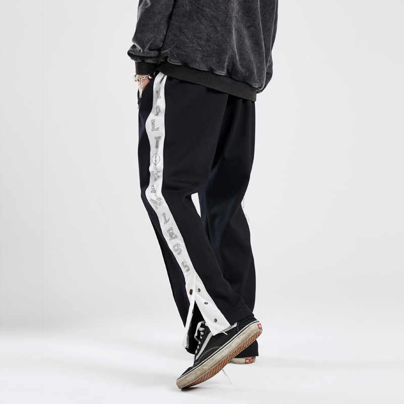SimpleRimless 19AW Hot stamping printing Plush thickening Casual pants men and women Autumn and winter keep warm Hip hop trousersin the Men's clothing, Casual pants  category - from Buy2taobao.com to provide professional Taobao agent buy service