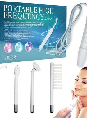 4pcs High Frequency Facial skin care wand device Acne Treatm