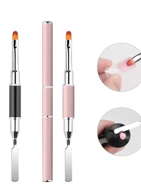 New Gel Brush & Picker 2 in 1 Design Nail Brush and Spatula