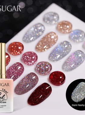 Flash Glue Disco Broken Diamond Glue Laser Nail Glitter Sequ