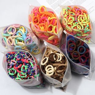 Mixed Color Bands 100Pcs Rubber Hairband Elastic Small