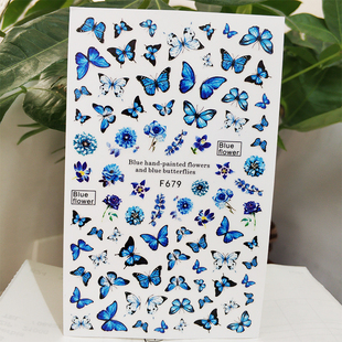 3D Nail Sticker Decals Self-adhesive Design Stickers for Nai