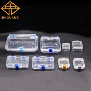 Plastic Transparent Dental Box Denture Storage Box with Film