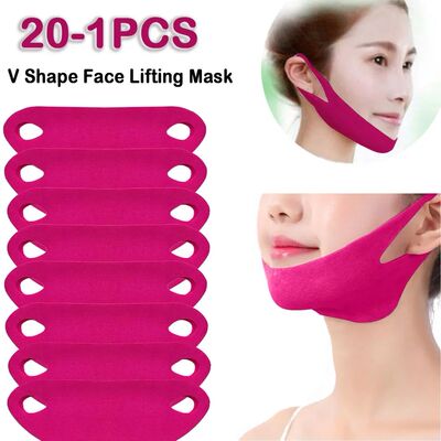 20-1pcs Facial Lifting Mask V Shape Face Firming Slimming Ma