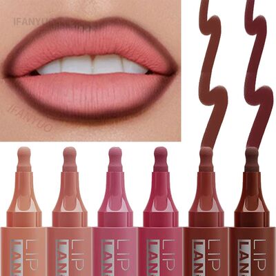 Gourd Nib Liquid Lipliner Pen Matte Waterproof Plumping Stai