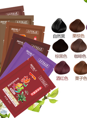 1 Pcs Hair Color Instant Hair Dye Hair Shampoo black Brown H