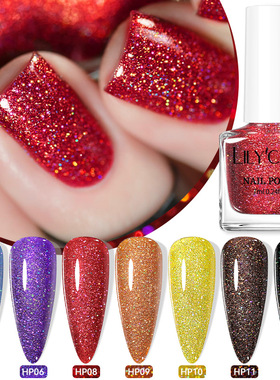 Trendy Laser Glitter Nail Polish – No-bake, Quick-drying, W