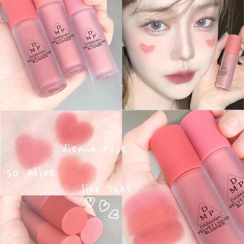 Liquid Blush Velvet Matte Face Pigment Lasting Beauty Cream