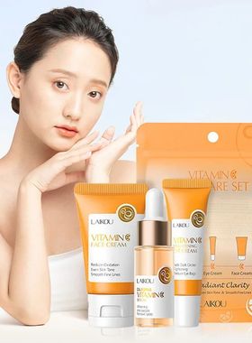 3pcs/set Vitamin C 24K Golden Sakura Skin Care Sets Face Cre