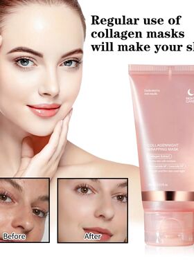 Collagen Night Mask 75ml Overnight Skin Wrap for Deep Hydrat