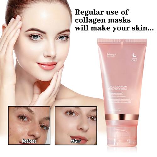 Collagen Night Mask 75ml Overnight Skin Wrap for Deep Hydrat
