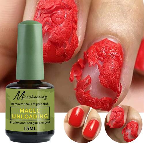 15ml Magic Fast Nail Polish Remover Clean UV Soak Semi-Perma