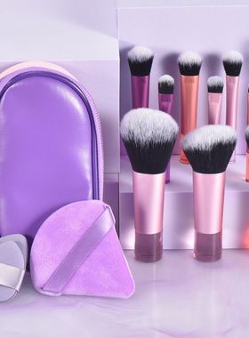 10 color Mini makeup brush Travel portable Makeup Tool Makeu