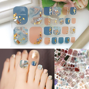 22 Tips Toe Nail Wraps Full Cover Nails Sticker Art Decorati