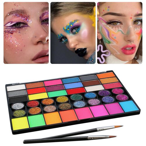 42 Color Water Soluble Painted Face Pigment Fluorescent Pear
