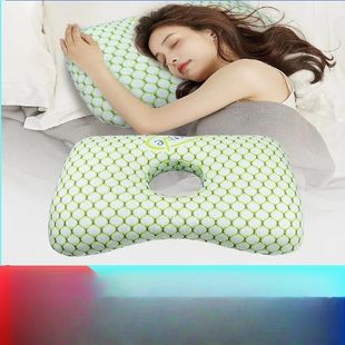 Hole Ear Pillow Bamboo Patients Single Elderly Ortho Fiber