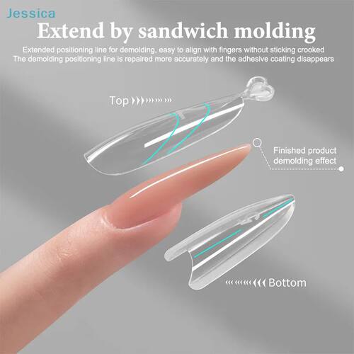 ?Clear Nail Extension Forms | Sandwich Molding Positioning L