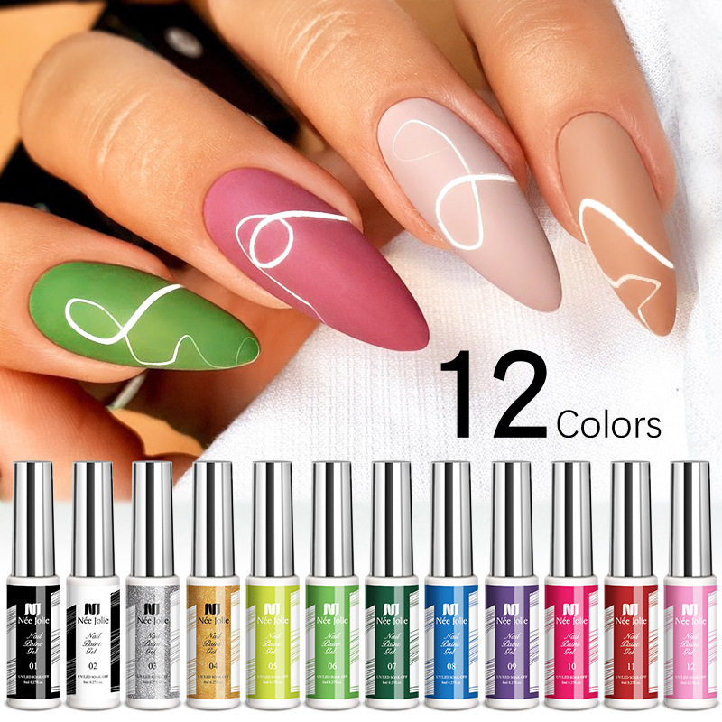 nail art pull glue 8ml painted pull light therapy glue pull