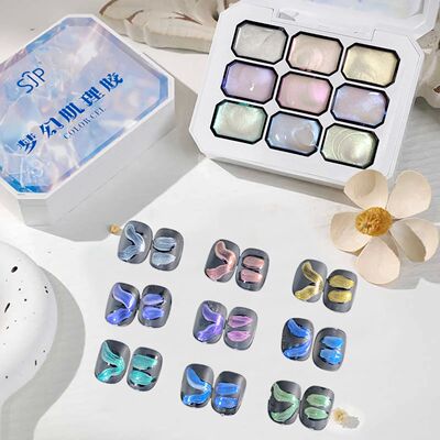 1pc sjp 9-color new popular color patting gel gradient color