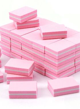 50Pc Professional Mini Nails Art buffer File 100/180 Sandpap