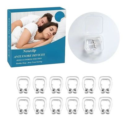 Anti Snoring Device Silicone Nose Clips Magnetic Sleep Tray
