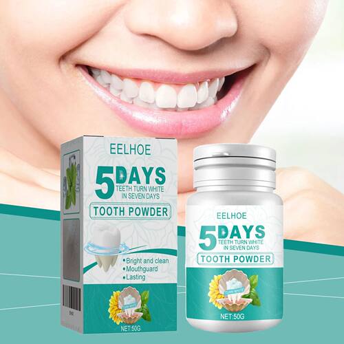 White Teeth Powder 5 Days Plaque Tartar Remover Clean Yellow