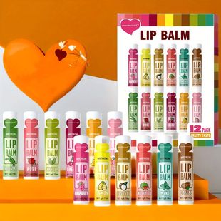 12 PCS/gift lip balm set 5g Deep Moisturizing and long-lasti