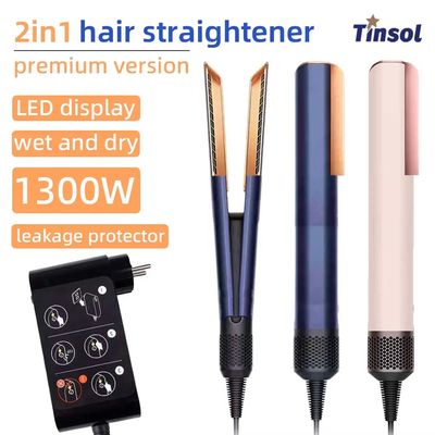 Professional 2 IN 1 Hair Straightener Hair Dryer Heat-Up Hai