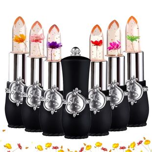 Set Lipstick Temperature Change Flo Flower Moisturizer Jelly