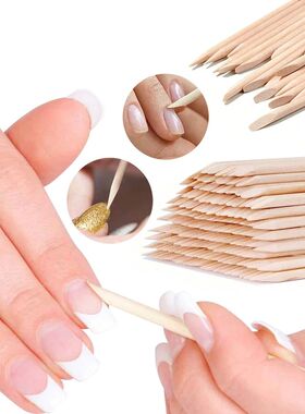 50/100Pcs Nail Art Pusher Wood Sticks Cuticle Pusher Remover