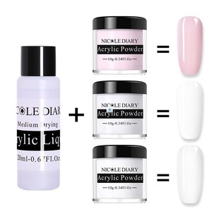 Acrylic Powder 10ml Tip Extension French Nail Polymer