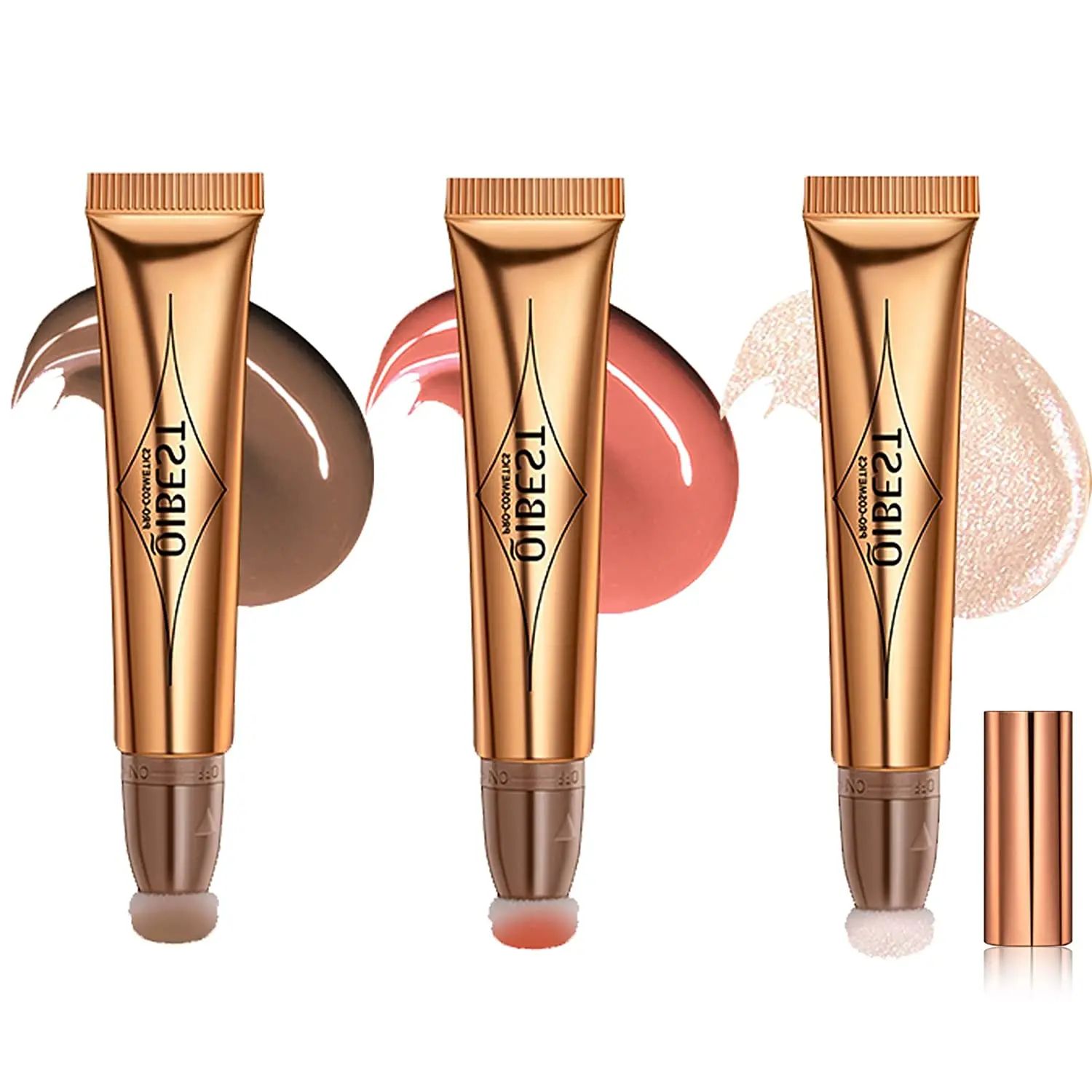 Cream Bronzer Contour Blusher Beauty Wand Highlighter Blush