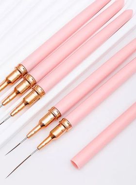 5 Pcs Nail Art Liner Brushes Set Elongated Lines Striping Dr