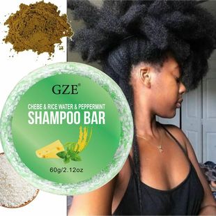 Chebe & Rice Water & PEPPERMINT Shampoo Bar Soap for Hair Th