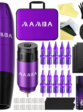 Hot Wireless Tattoo Machine Kit Complete Rotary Tattoo Machi