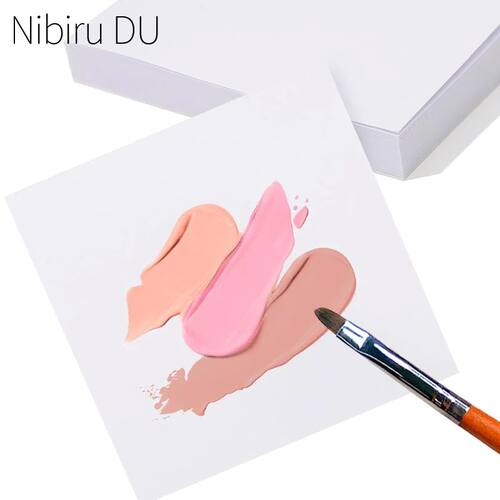 50Pcs Gel Nail Polish Palette Paper Disposable Nail Art Stic