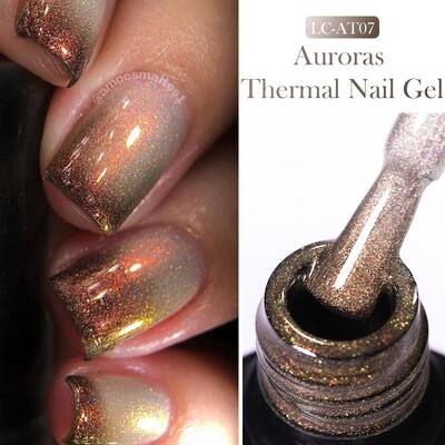 7ML Auroras Thermal Gel Nail Polish Nude Dark Colors Gradien