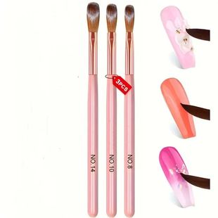 Powder Nail for Size Set Brush Acrylic 3pcs