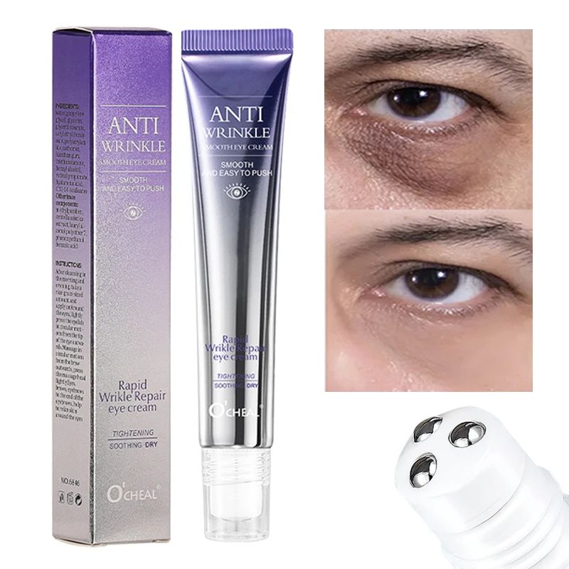 Anti Wrinkle Anti Dark Circle Eye Cream Roller Massager Mois